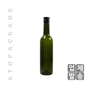 녹색유리 와인병 375ml 코르크마개 (1box-35개)