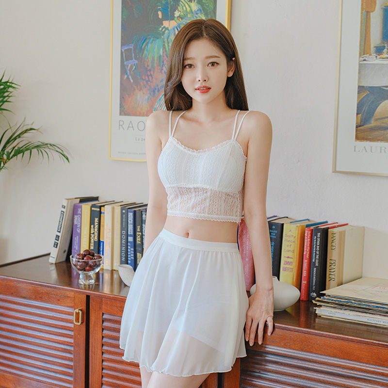 un342 Crisscross Back Lace Cami  ATTRANGS: Shop Korean fashion clothing,  bags, shoes and accessories for women