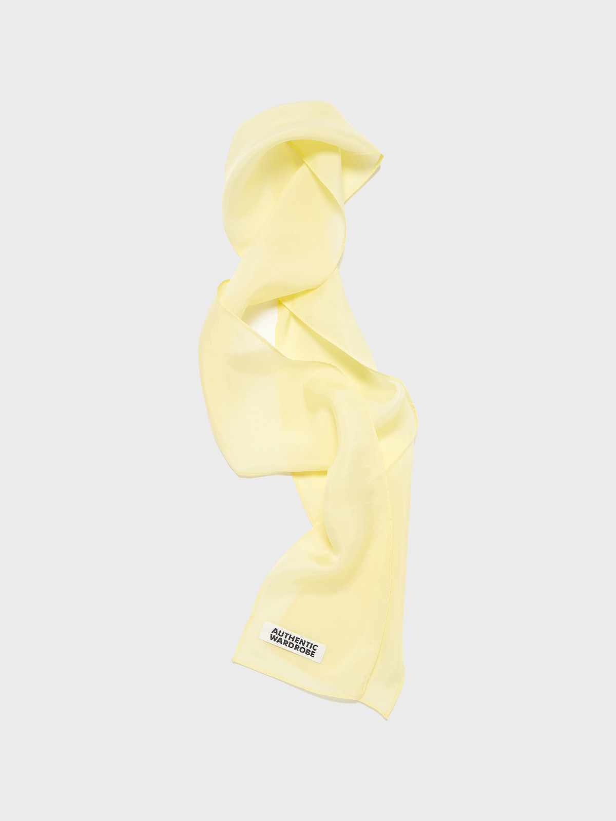 Point Color Twill Long Scarf