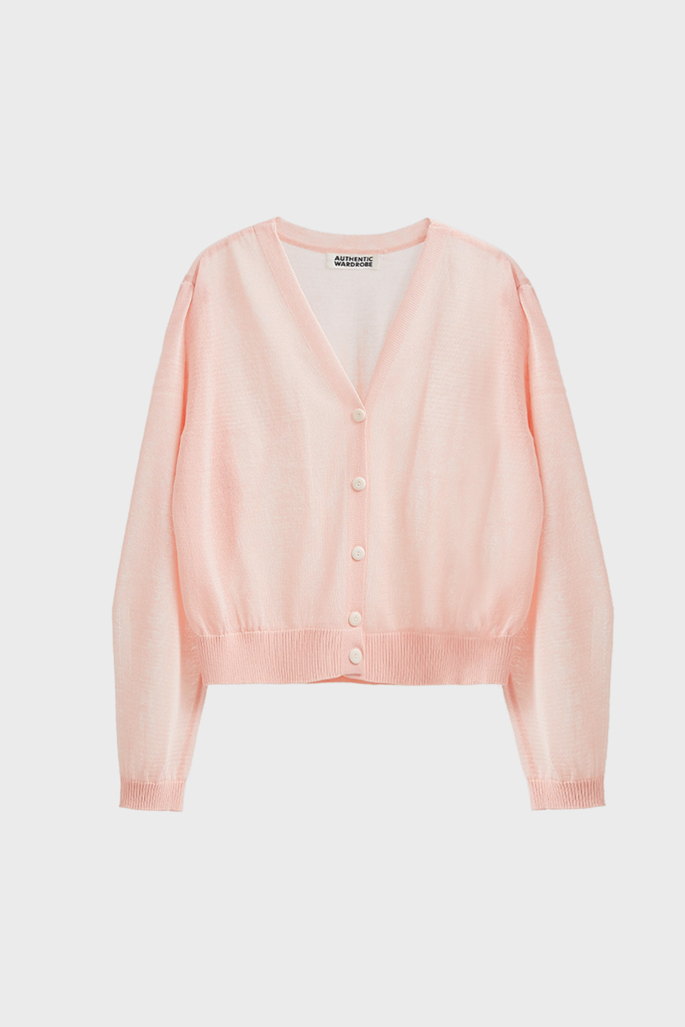 Essential Button Cardigan (Pink)
