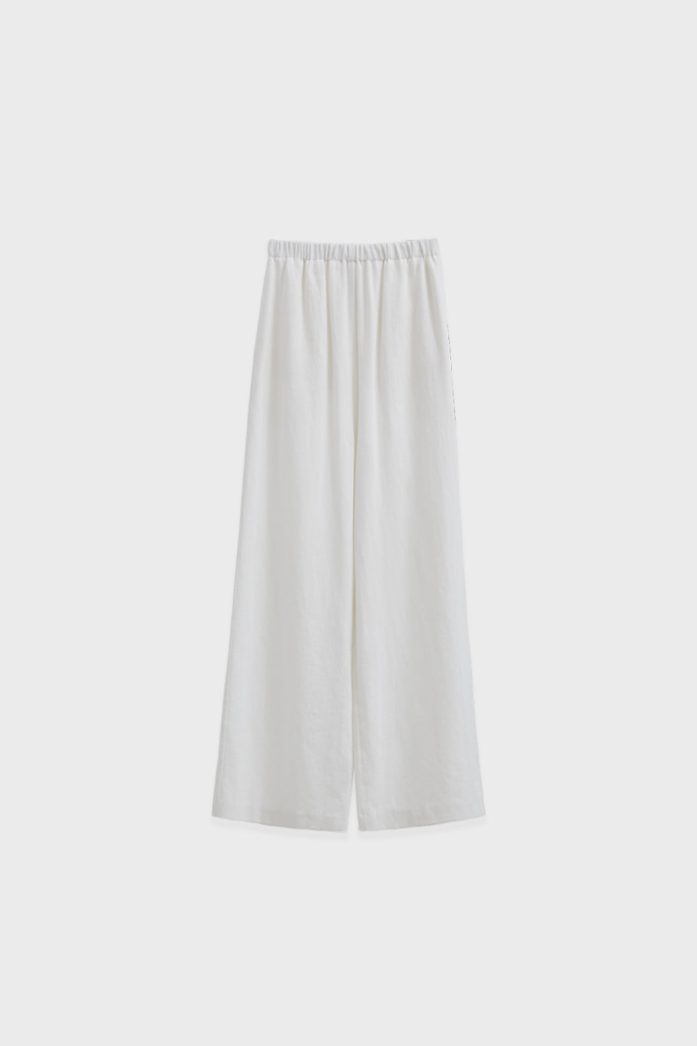 Linen Back Pocket Banding Pants