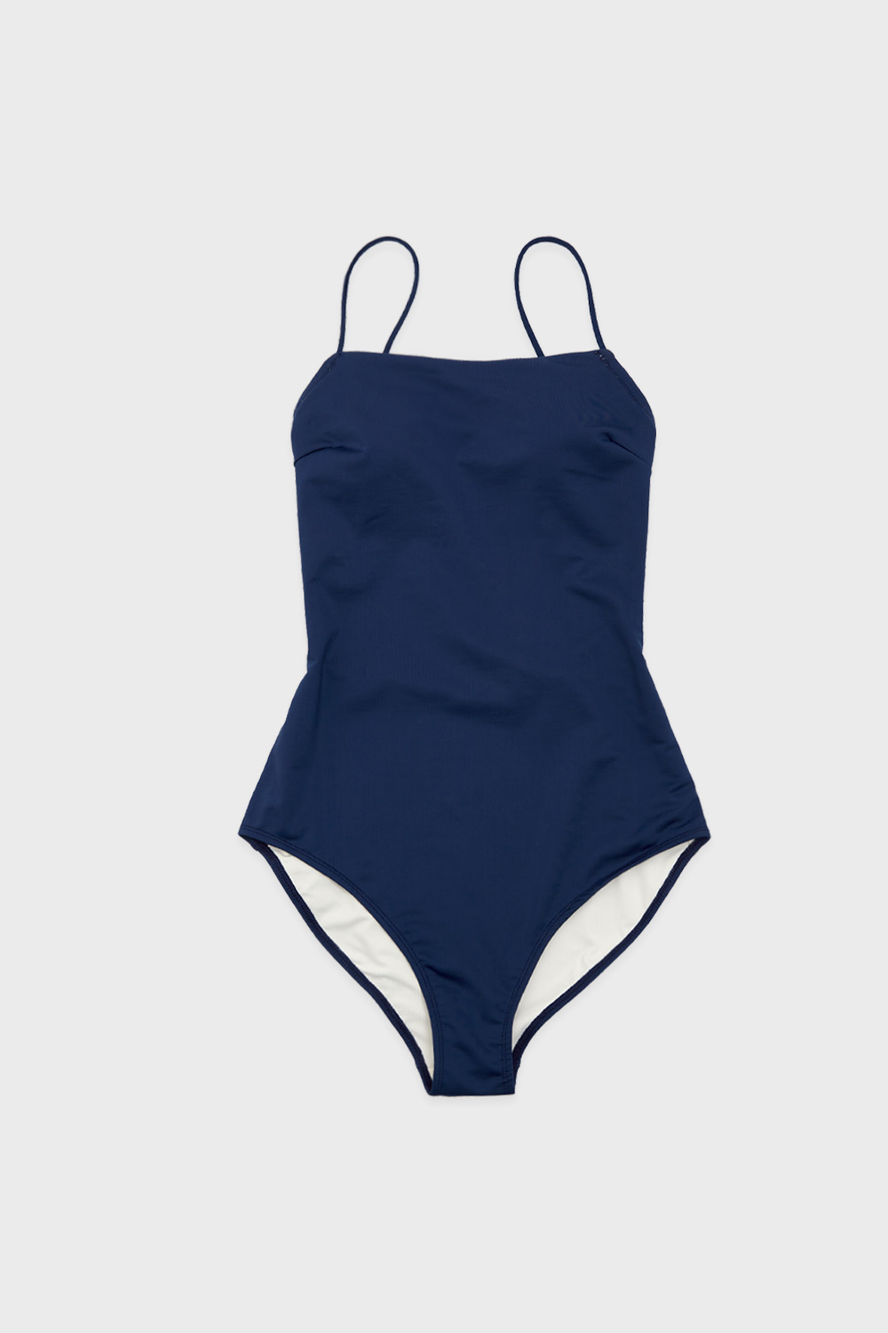 Minimal Back Point Swimsuit (Navy)