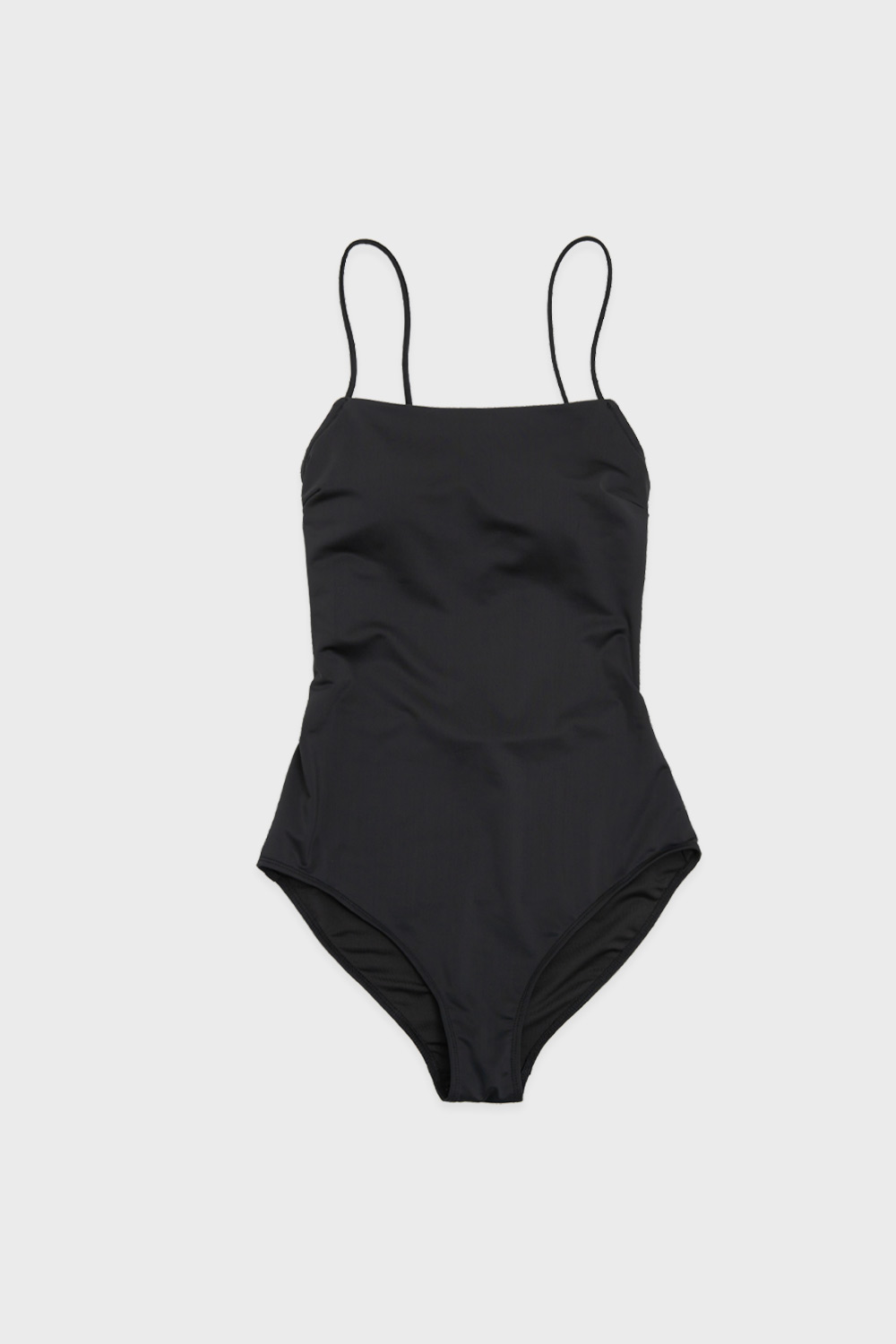 Minimal Back Point Swimsuit (Black)