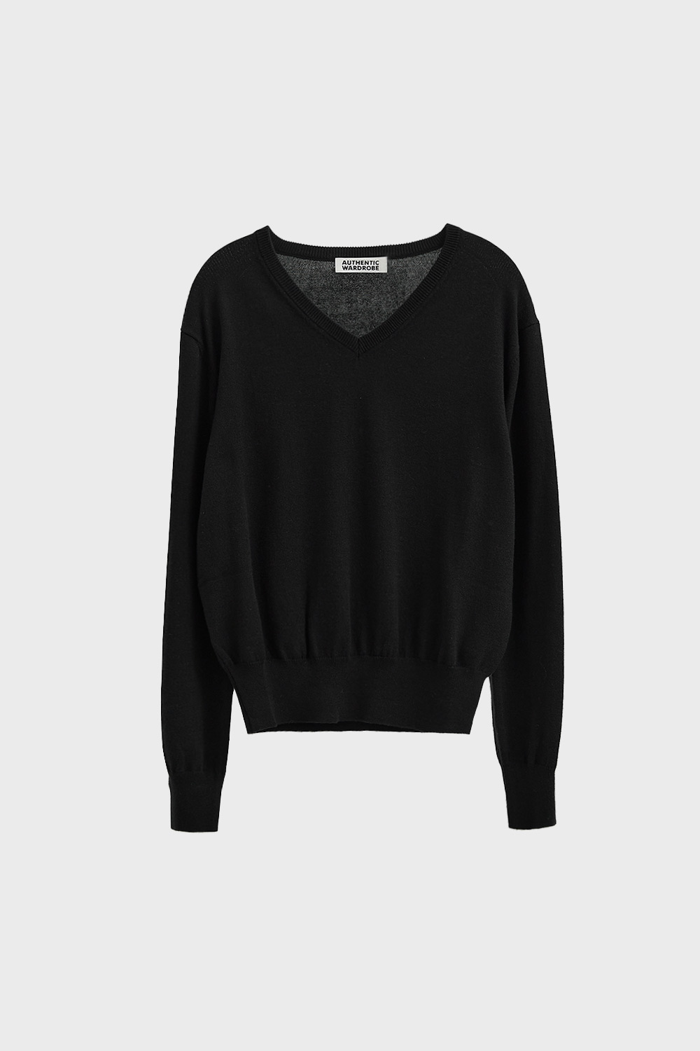 Basic Color Knit Sweater(black)