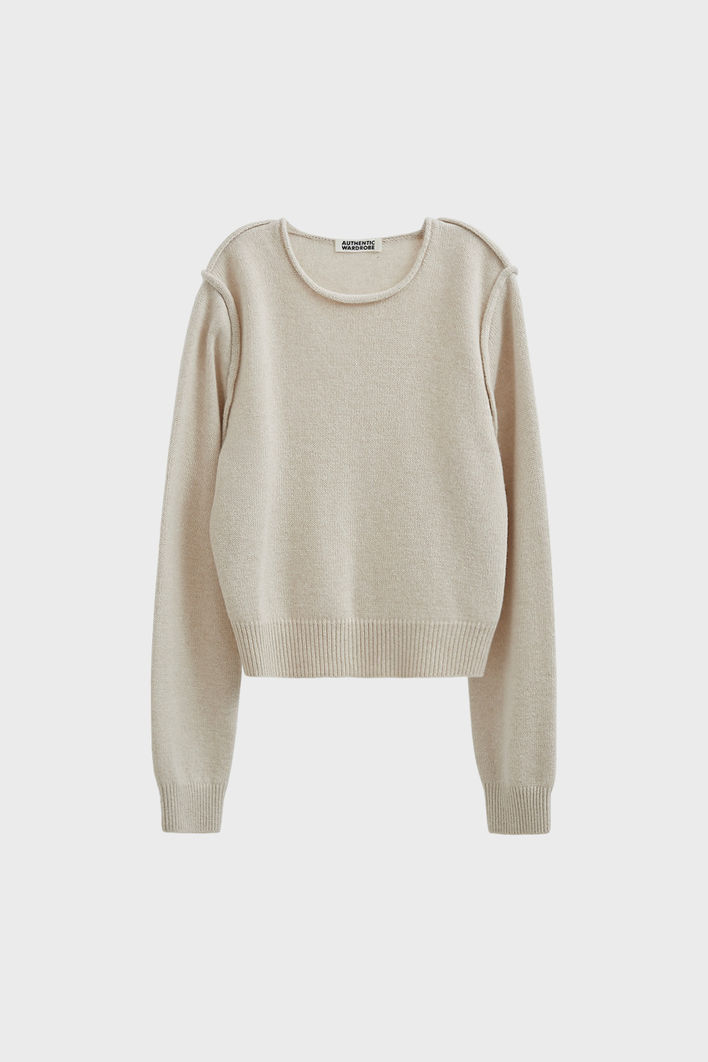 Seam line Accentuated Round Knitwear