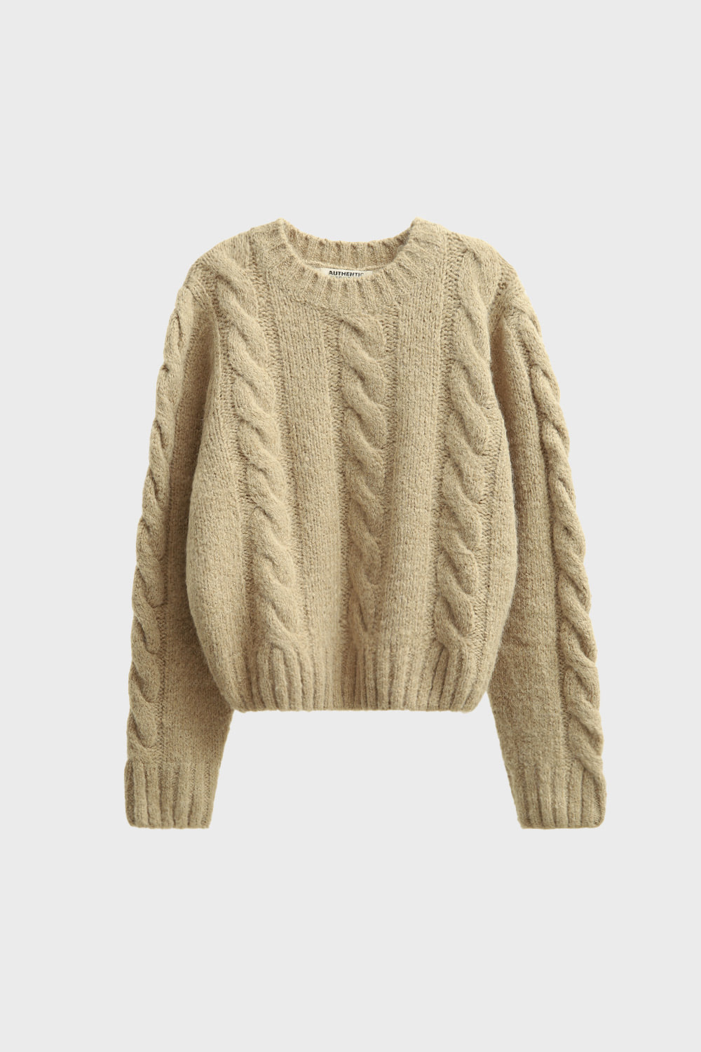 [exclusive]Mohair wool blend knitwear[khaki]