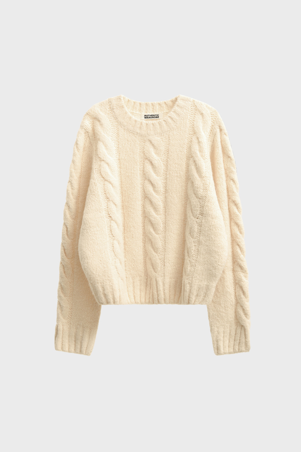 [exclusive]Mohair wool blend knitwear [ivory]