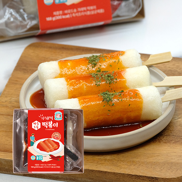 캠핑 겨울간식 야식 간편조리 가래떡 떡볶이 168g 5팩
