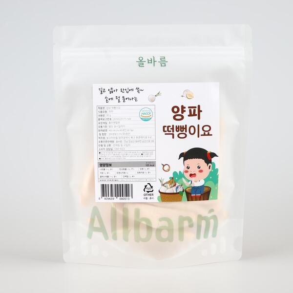 [올바름] 아기과자 [양파떡뻥]30g 쌀과자 유기농 간식