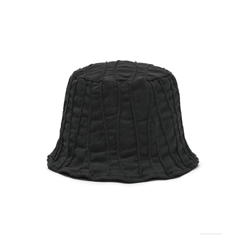 WAVY LAMPSHADE HAT_BLACK (36차리오더)