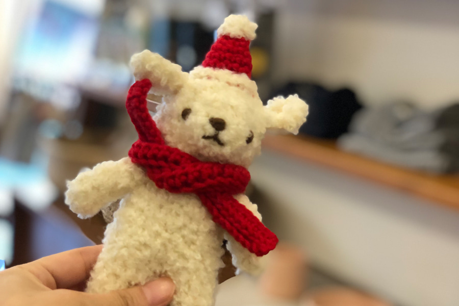 santa poodle knitting toy (6color)