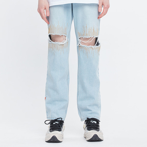 WAVE STITCH DENIM_SKY BLUE