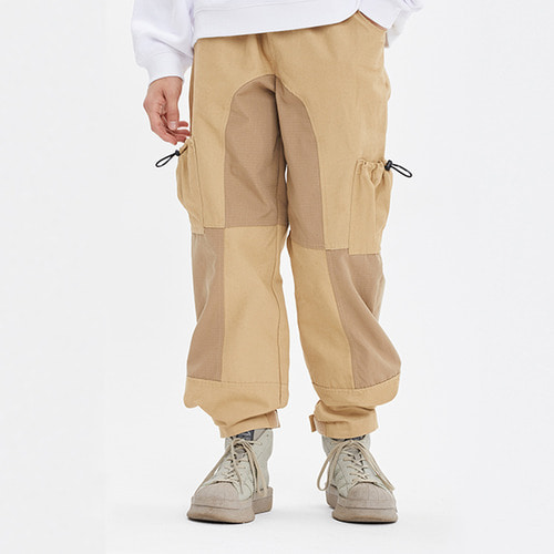 CUT STITCH POCKET PANTS_BEIGE