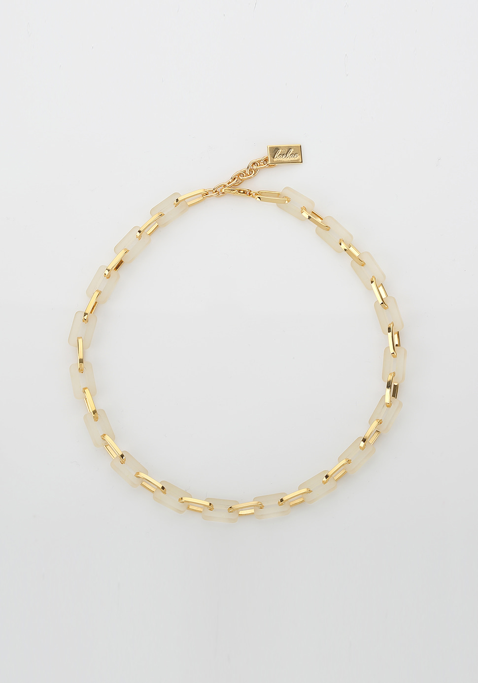 Acrylic Chain Necklace (ivory-2 length)