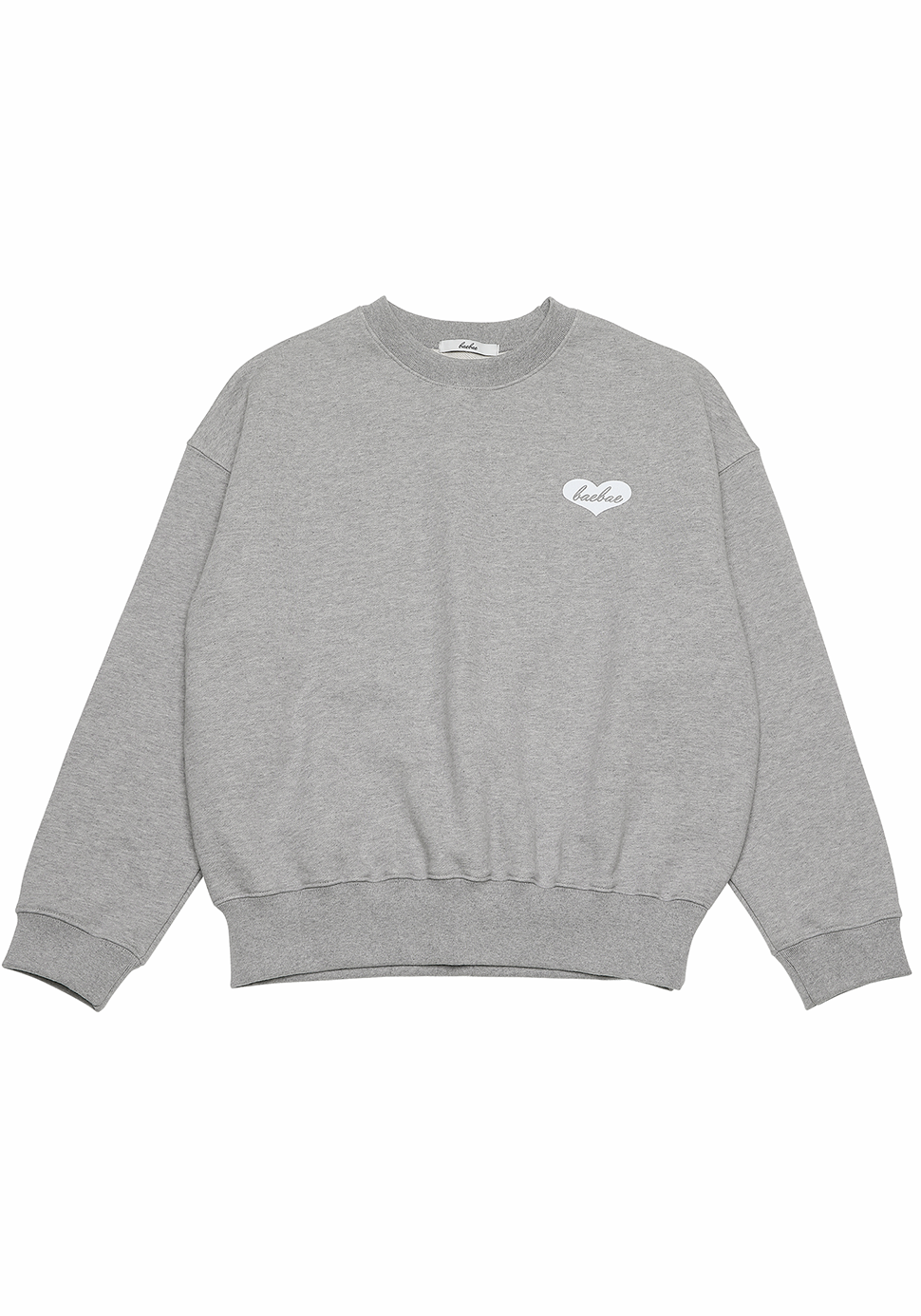 Heart Logo Sweatshirt (melange grey)