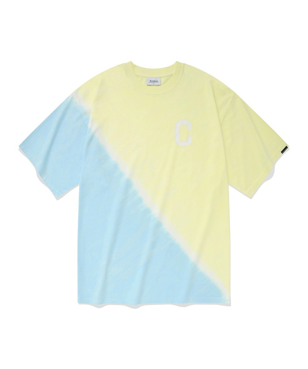C 로고 타이다잉 티셔츠 레몬