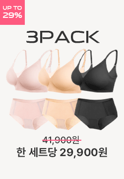 [자체제작] 물방울 브라+팬티SET 3pack