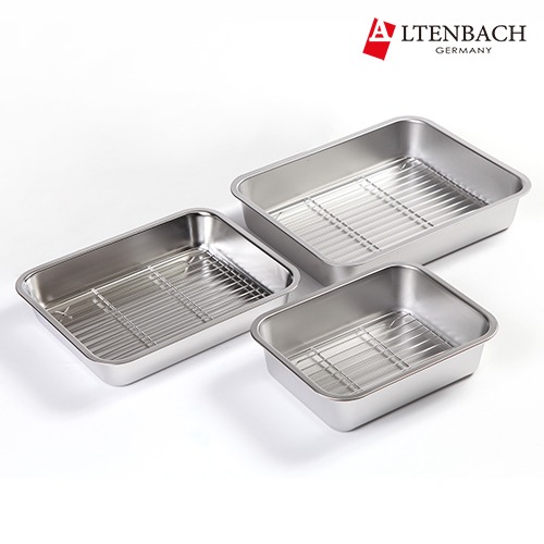 stainless steel tray 3set