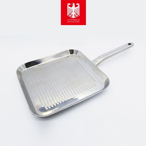 Square grill single handle pan