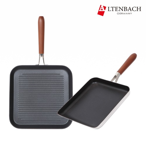 Fein wood all 5-PLY stainless steel square frying pan