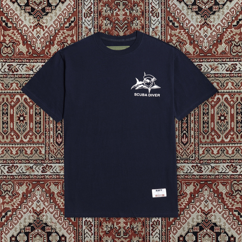[30ARCHIVE]RECON LOGO 1/2 T-SHIRTS NAVY