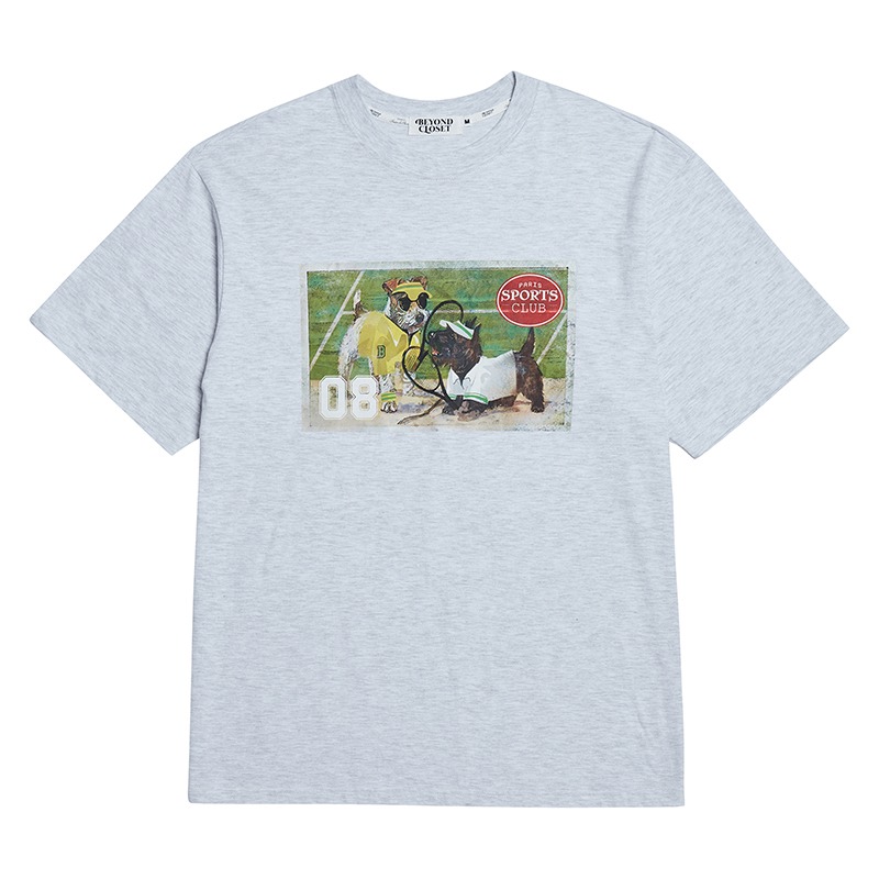 PSC VINTAGE POSTER 1/2 T-SHIRTS GRAY