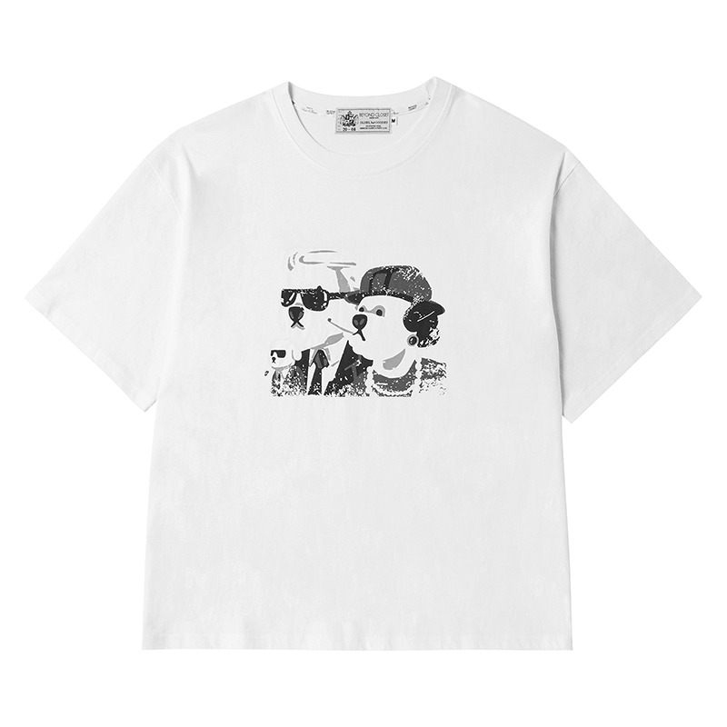 ARCHIVE COLLECTION 1/2 OVER FIT T-SHIRTS WHITE