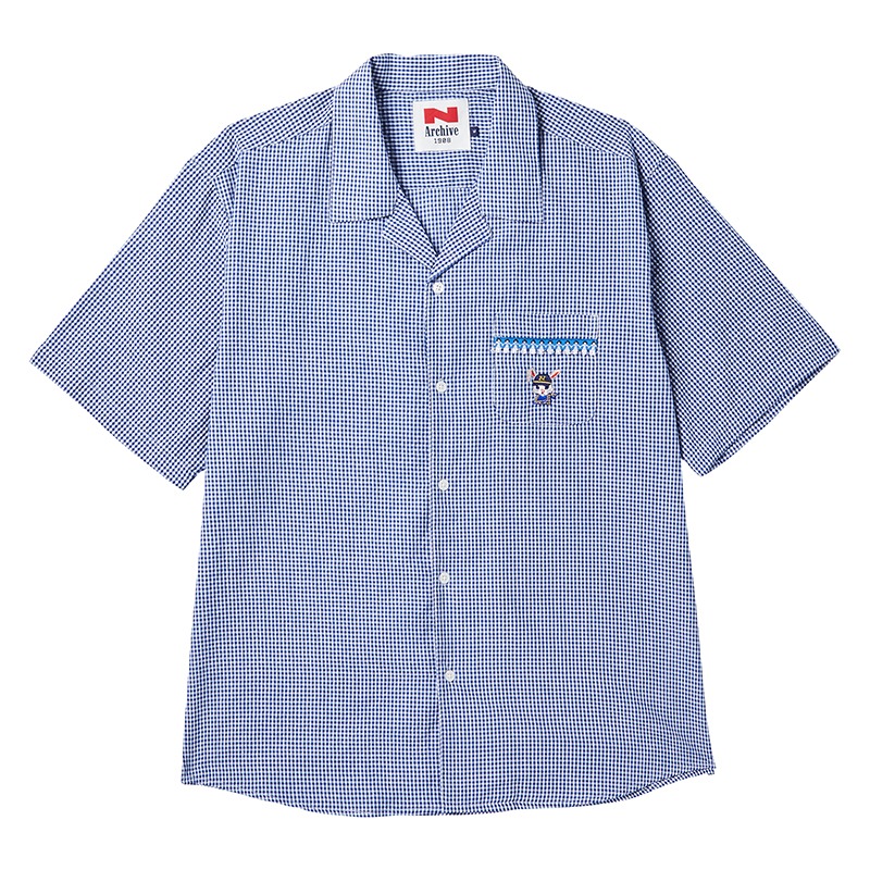 [COLLECTION LINE] NEW CLASSIC OPEN-COLLAR SHIRTS BLUE
