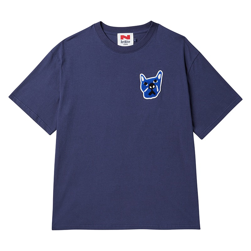 [COLLECTION LINE] HAND DRAWING WAPPEN T-SHIRT NAVY