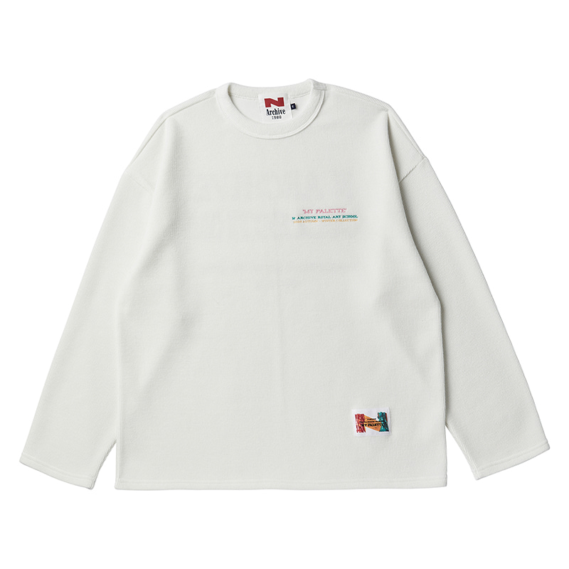 [COLLECTION LINE] ARCHIVE WAFFLE COTTON LONG SLEEVE IVORY