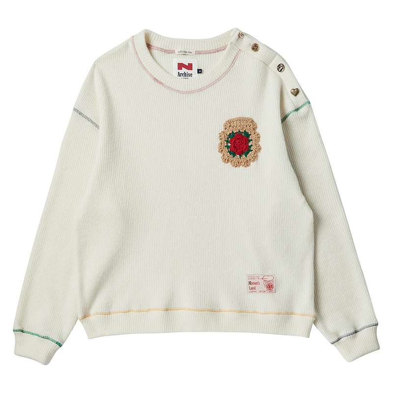 [COLLECTION LINE] HANDMADE LOGO WOOL KNIT IVORY