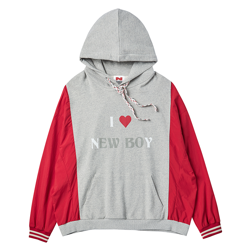 [COLLECTION LINE] NEW BOY TRANSFORMATION HOOD T-SHIRT GRAY