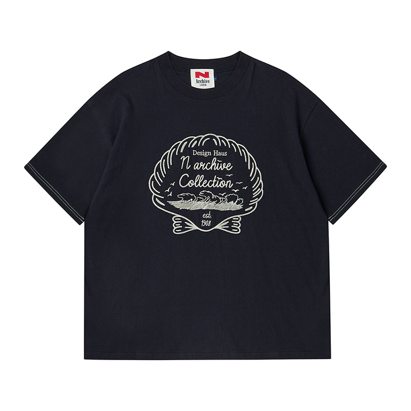 [COLLECTION LINE] ARCHIVE SHELL LOGO T-SHIRT NAVY