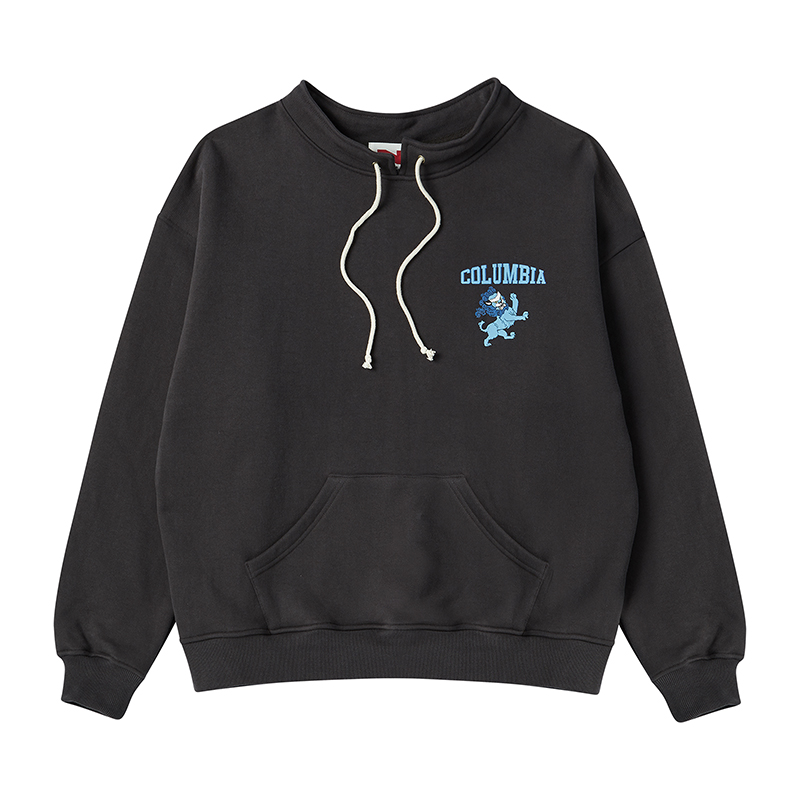 [COLLECTION LINE] NEW IVY LEAGUE HALF-NECK VINTAGE SWEAT SHIRT GRAY