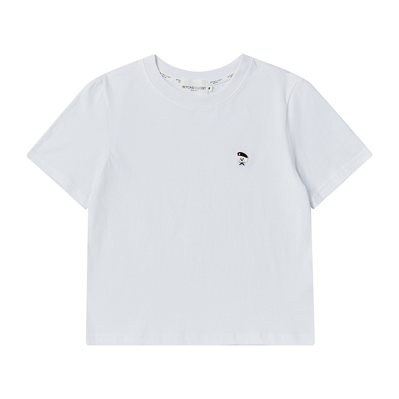 [WOMEN&#039;S EDITION] 뉴 파리지앵 소프트 코튼 여성 반팔 티셔츠 화이트