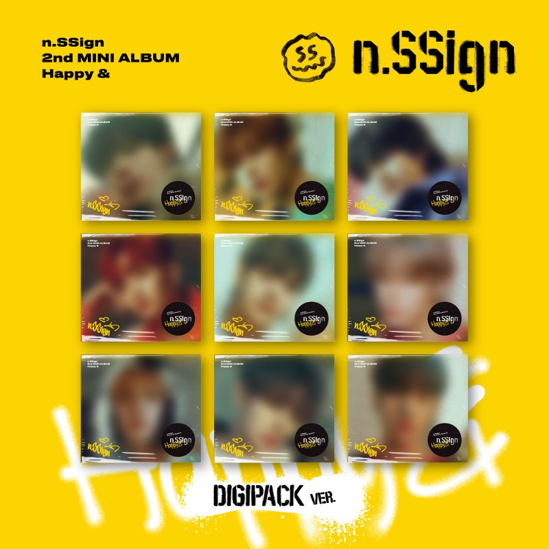 n.SSign (엔싸인) - 2nd MINI ALBUM &#039;Happy &amp;&#039; [Digipack ver.][9종 SET]