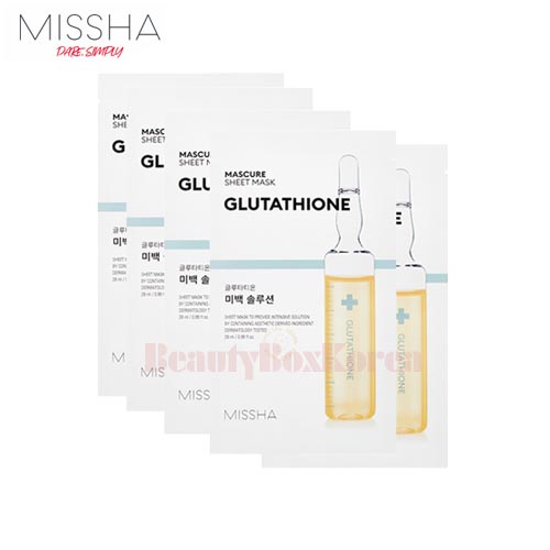 missha mascure sheet mask glutathione The Latest Korean Cosmetics & Skincare items at Best Price, Worldwide  shipping