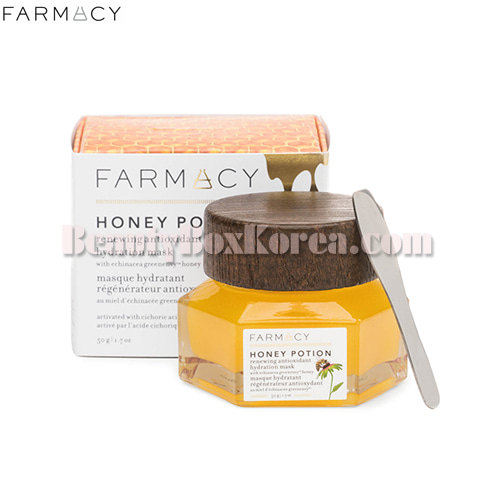 FARMACY Honey Potion Renewing Antioxidant Hydration Mask 50g Available Now  At Beauty Box Korea