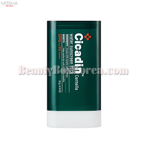 MISSHA Cicadin Centella Water Sunscreen Stick SPF50+ PA++++ 20g | Best  Price and Fast Shipping from Beauty Box Korea