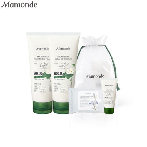 MAMONDE Micro Deep Cleansing Foam Set 4items,Beauty Box Korea,MAMONDE