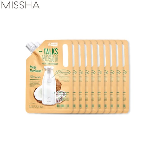 MISSHA Talks Vegan Squeeze Pocket Sleeping Pack 10g*10ea