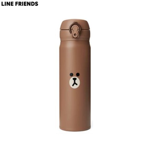 LINE FRIENDS Brown Face Thermos Tumbler (500ml) 1ea | Best Price and Fast  Shipping from Beauty Box Korea