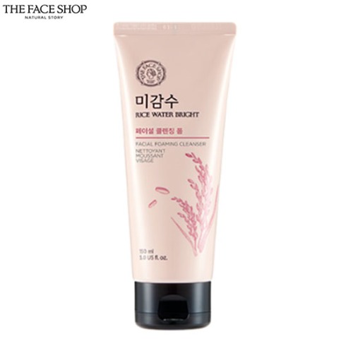 THE FACE SHOP Rice Water Bright Cleansing Foam 150ml,THE FACE SHOP