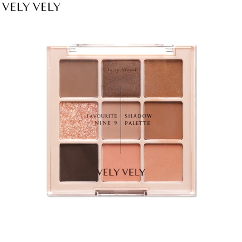 VELY VELY Favourite Nine 9 Shadow Palette 8.1g