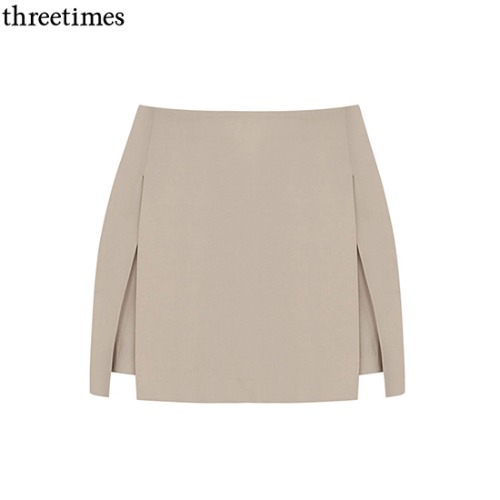 THREETIMES Nettie Slit Mini Skirt.tht (bg) 1ea available now at Beauty Box  Korea