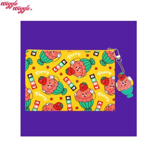 WIGGLE WIGGLE Cotton Pattern Funky Pouch - Very Good (MP-029) 1ea