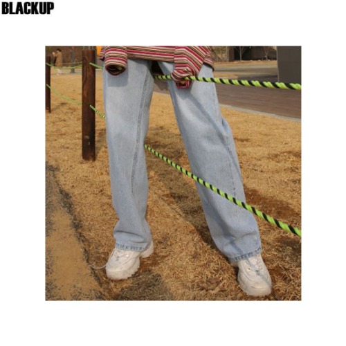 BLACKUP [NTNY-006] Burt Denim Wide Pants (Light Blue) 1ea
