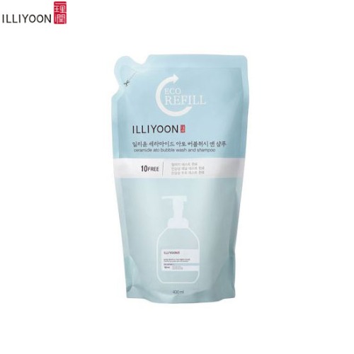 ILLIYOON Ceramide Ato Bubble Wash And Shampoo Refill 400ml