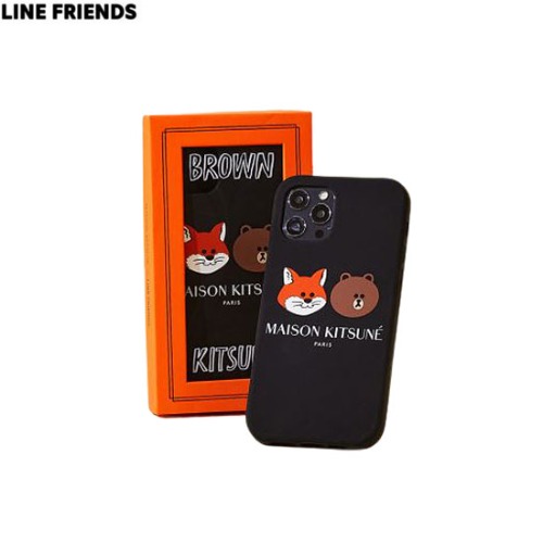 Maison Kitsune X Line Friends Collection Black Iphone Case 1ea Best Price And Fast Shipping From Beauty Box Korea