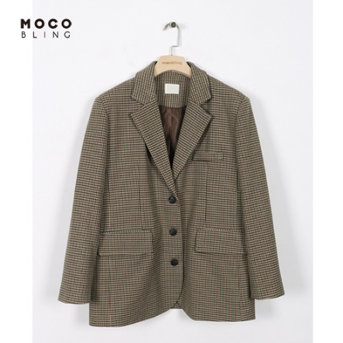 MOCO BLING Modern Color Check Jacket 1ea